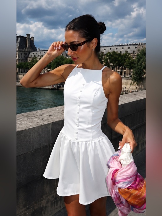 Zara Dresses & Skirts - Zara short summer white ivory dress S